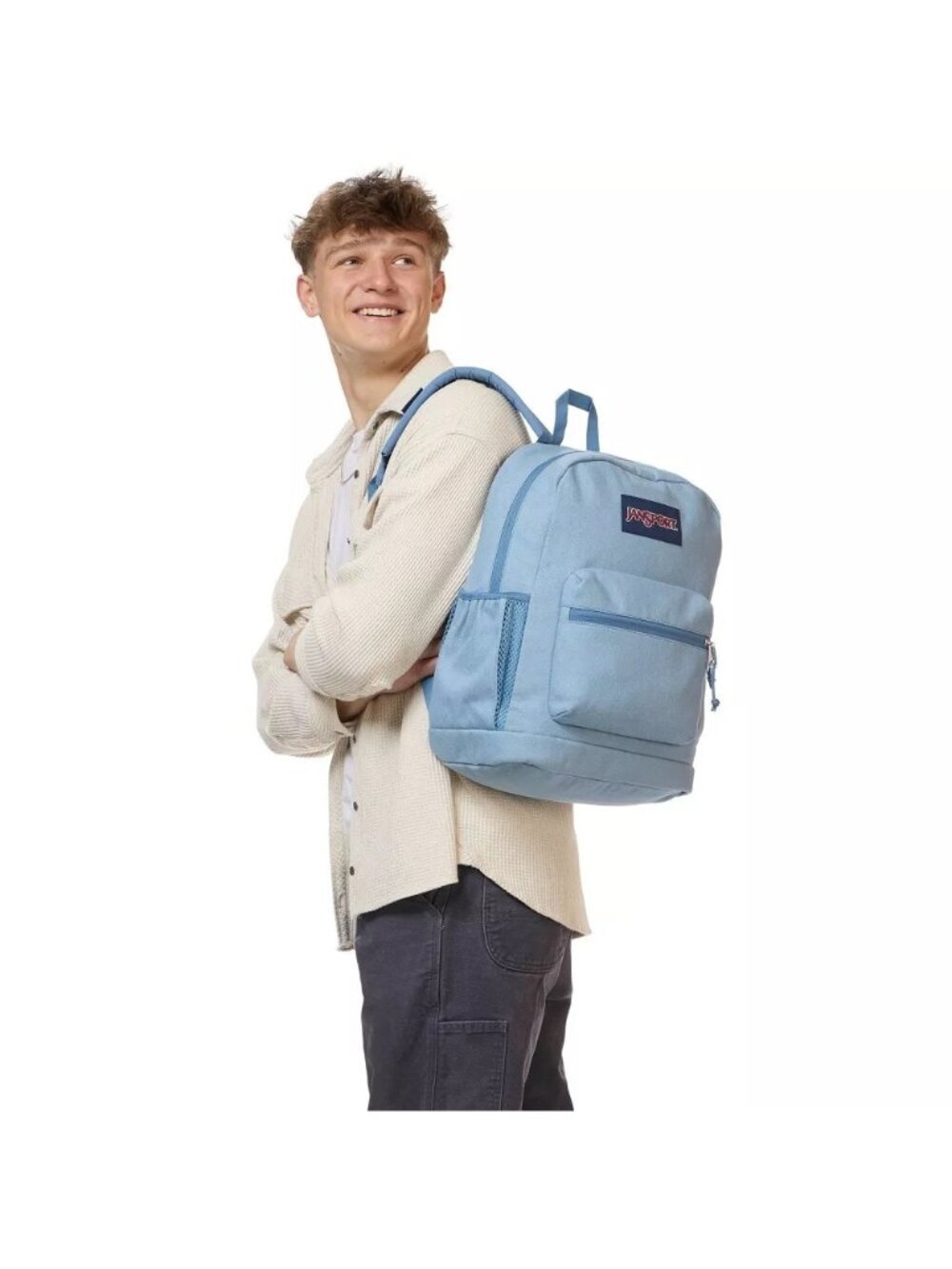 NEW JanSport Cross Town Plus Remix 17" Backpack - Light Blue